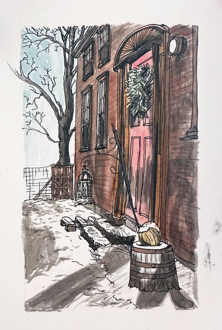 Snow Covered Pumpkins By Colonial