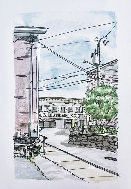 Plein Air Middlebury Ben Franklin