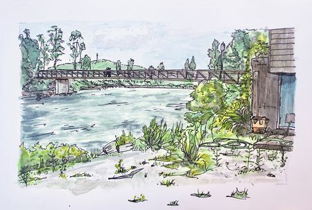 Plein Air Middlebury Behind Mad Taco