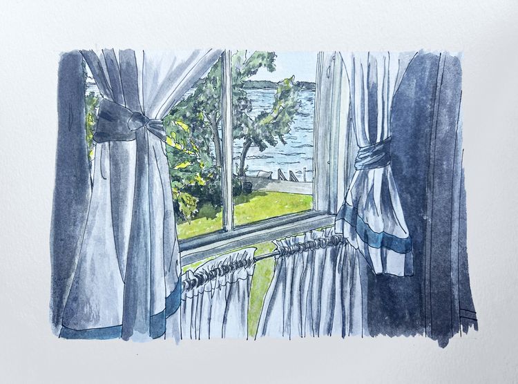 lake house window