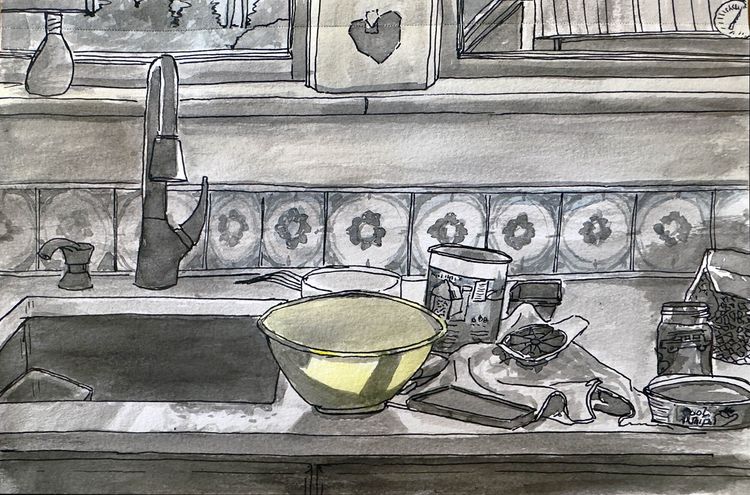 yellow bowl