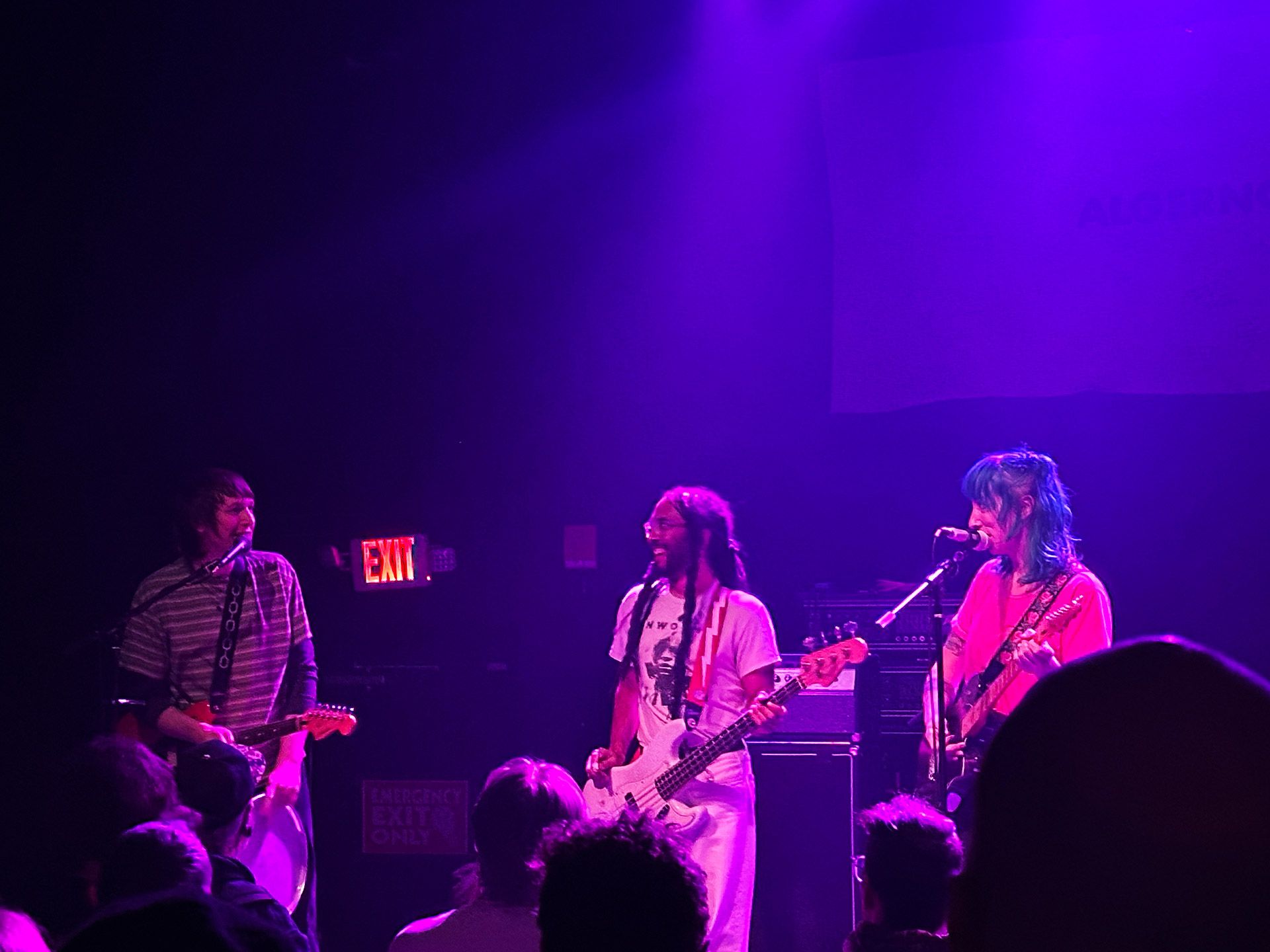 Gladie smiling during banter