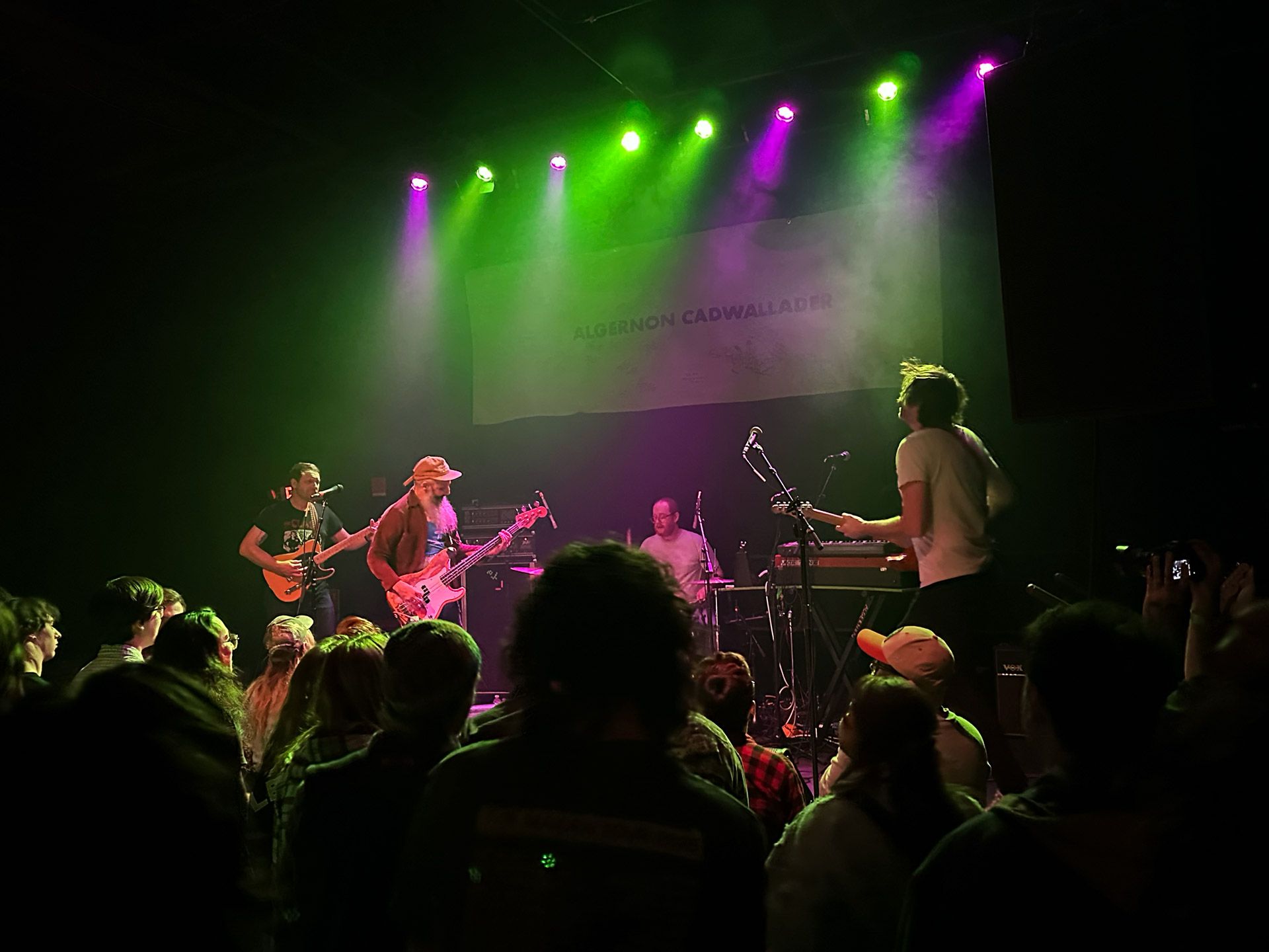 Algernon Cadwallader on stage