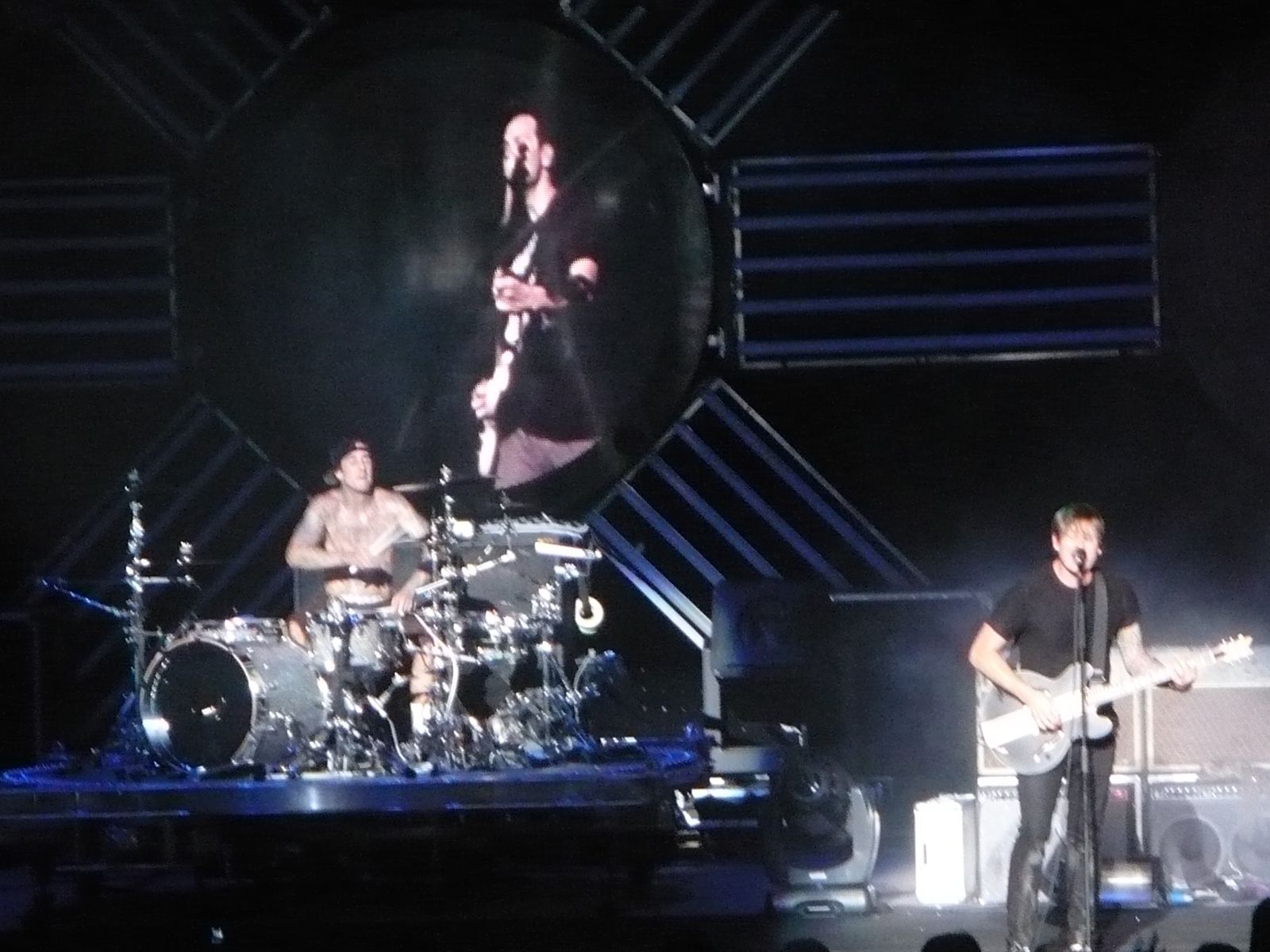 blink-182 on stage
