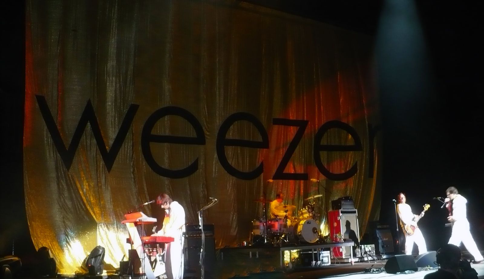 Weezer performing live