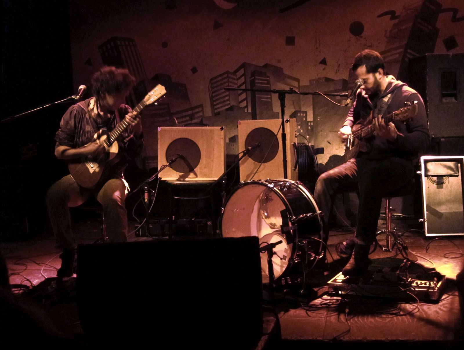Buke and Gass performing live