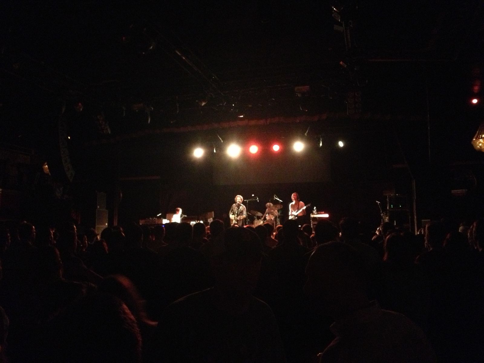 Dawes on stage at the Royale under warm spotlights