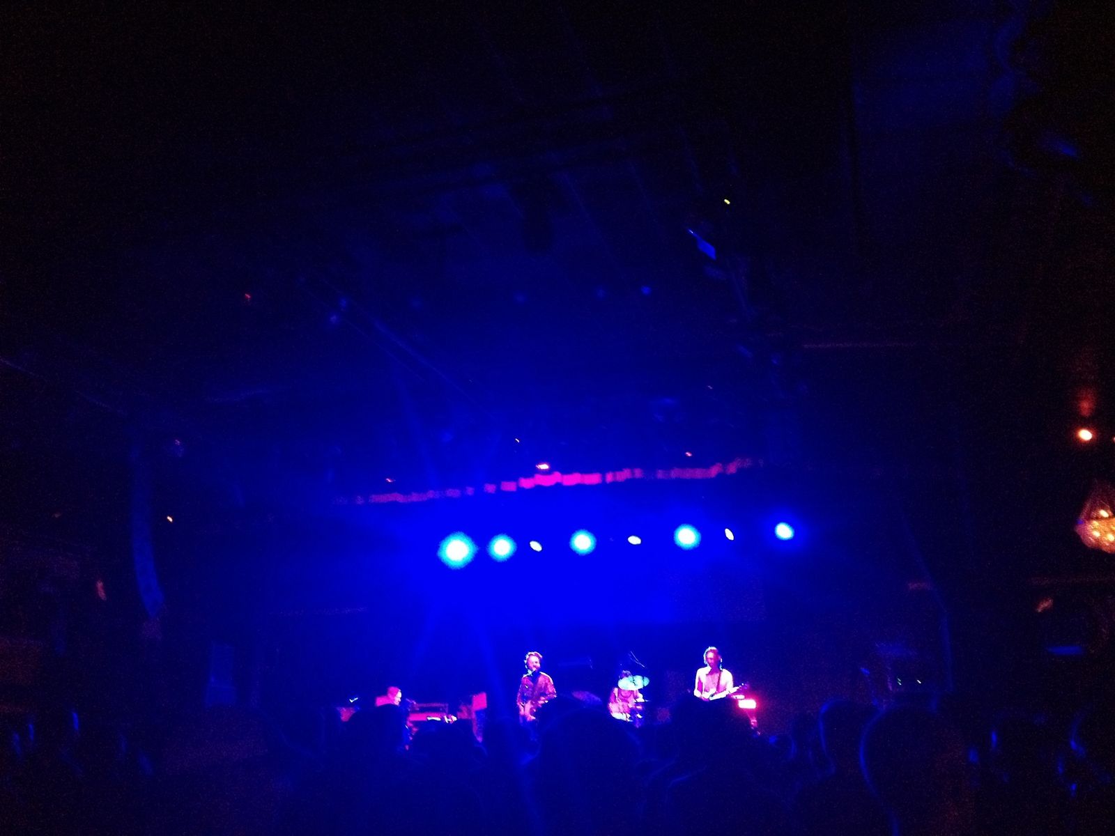 Dawes at the Royale, crowd silhouettes in the foreground
