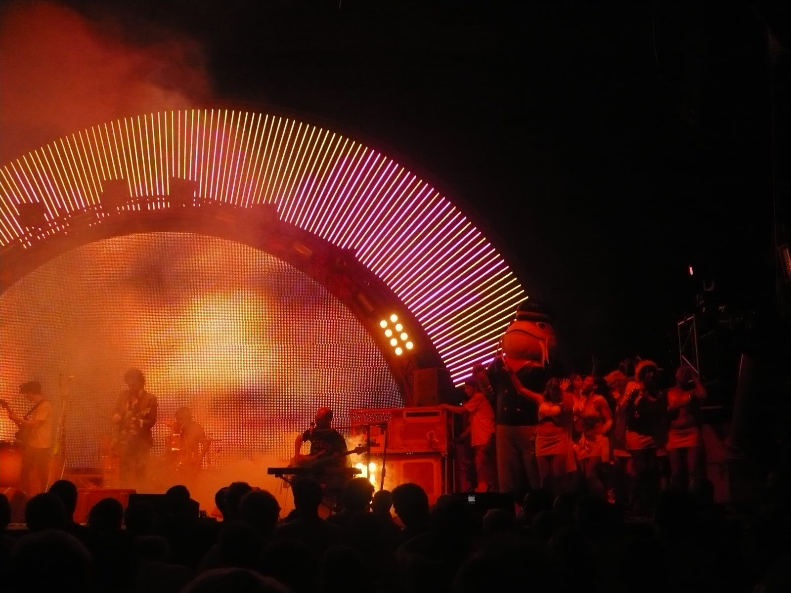 The Flaming Lips on stage