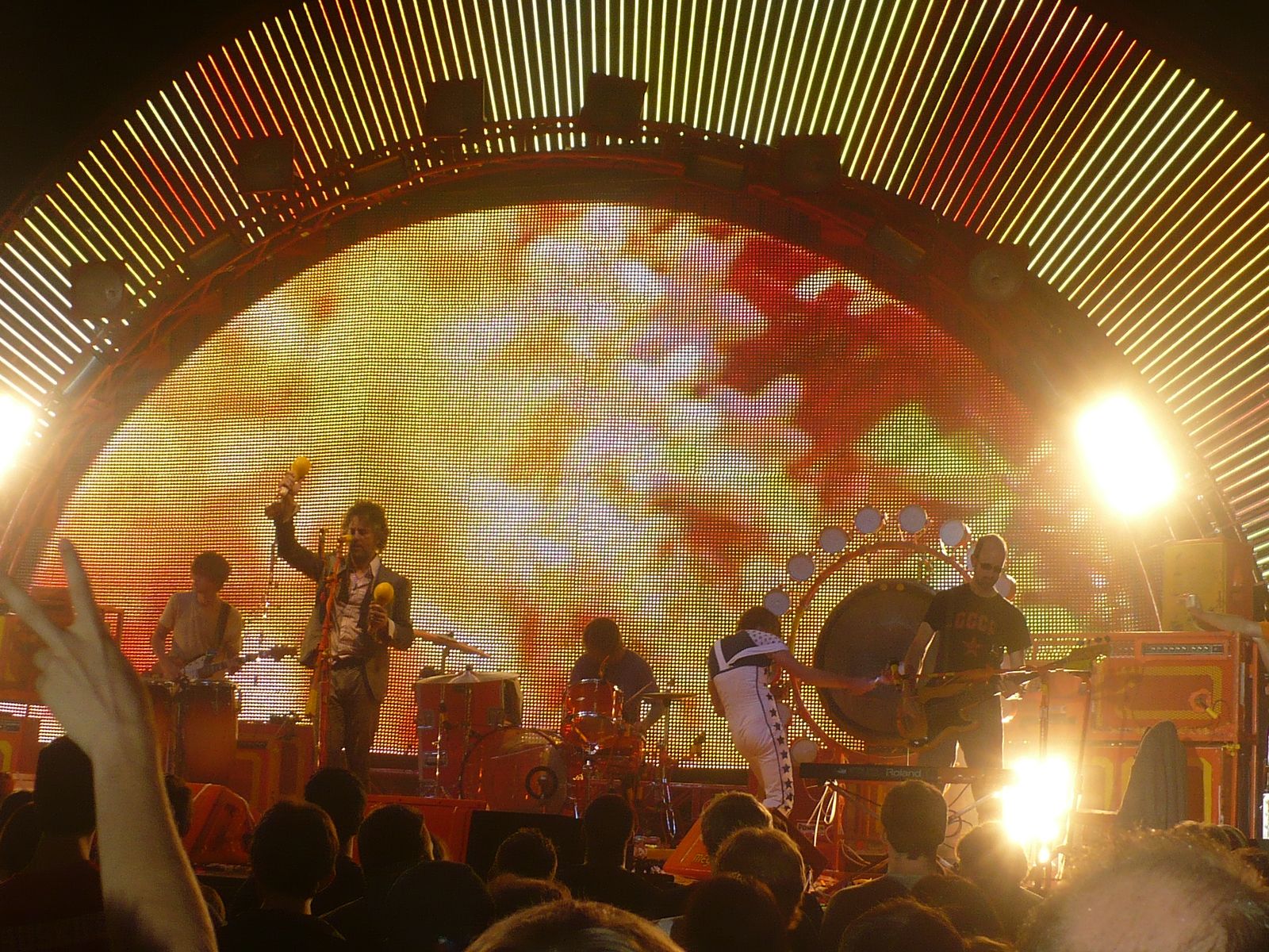The Flaming Lips performing in Boston