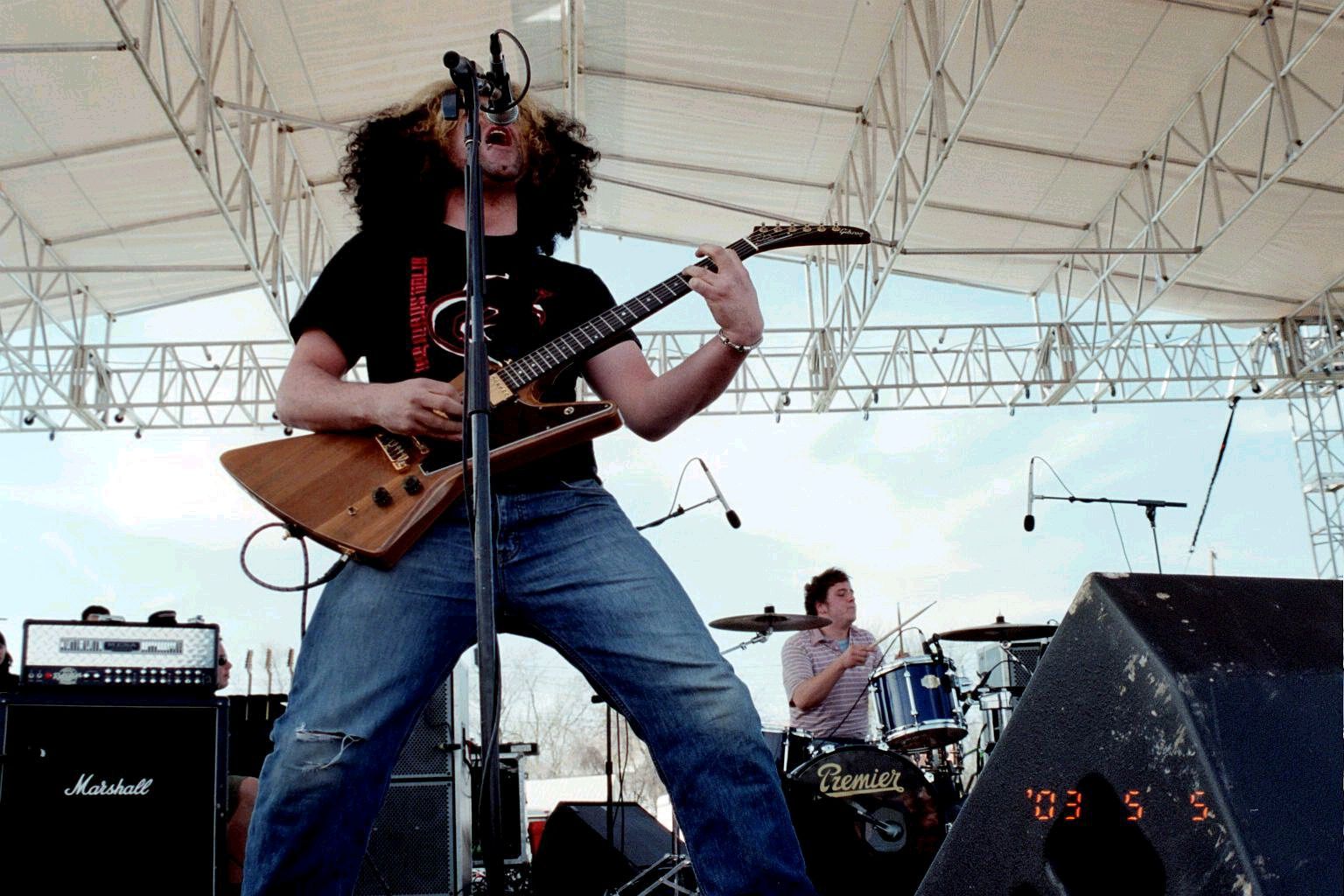 Coheed and Cambria performing at Parkfest