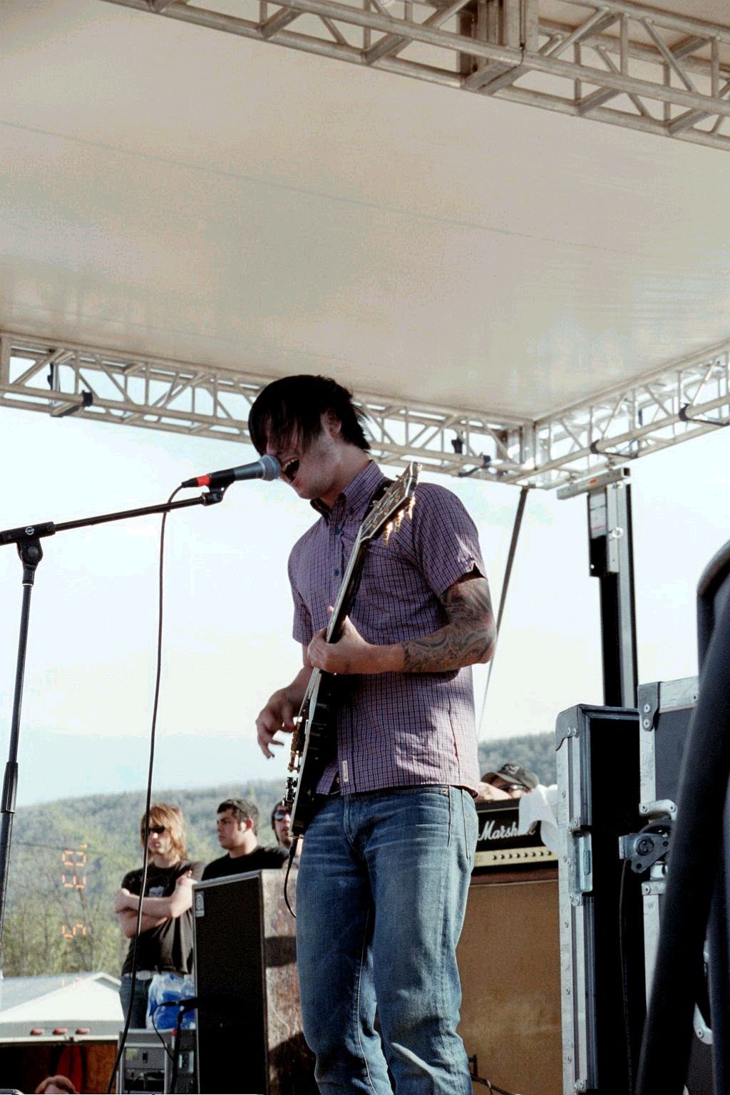 Thrice on stage at Parkfest
