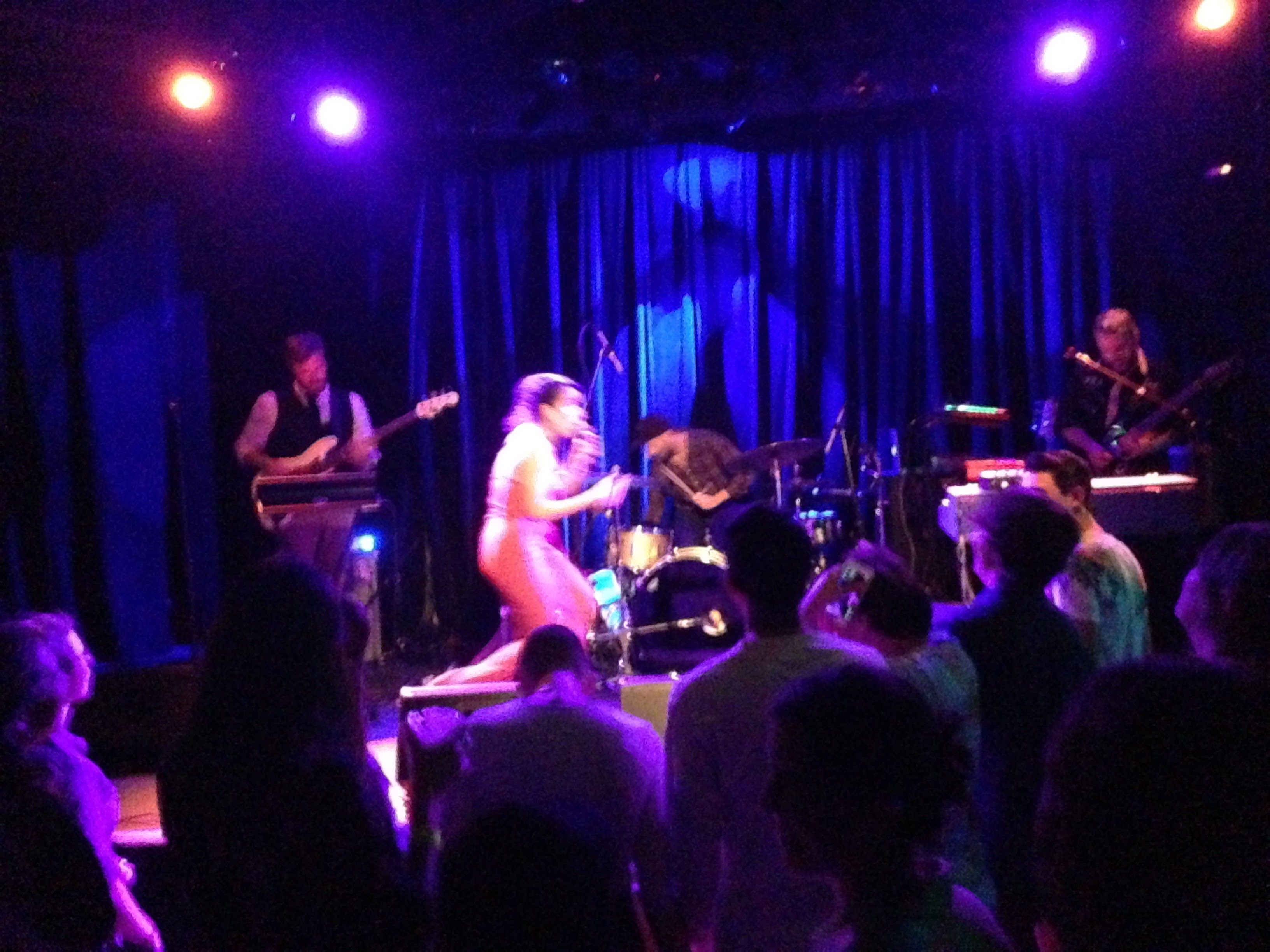 Xenia Rubinos on stage at Arts Riot