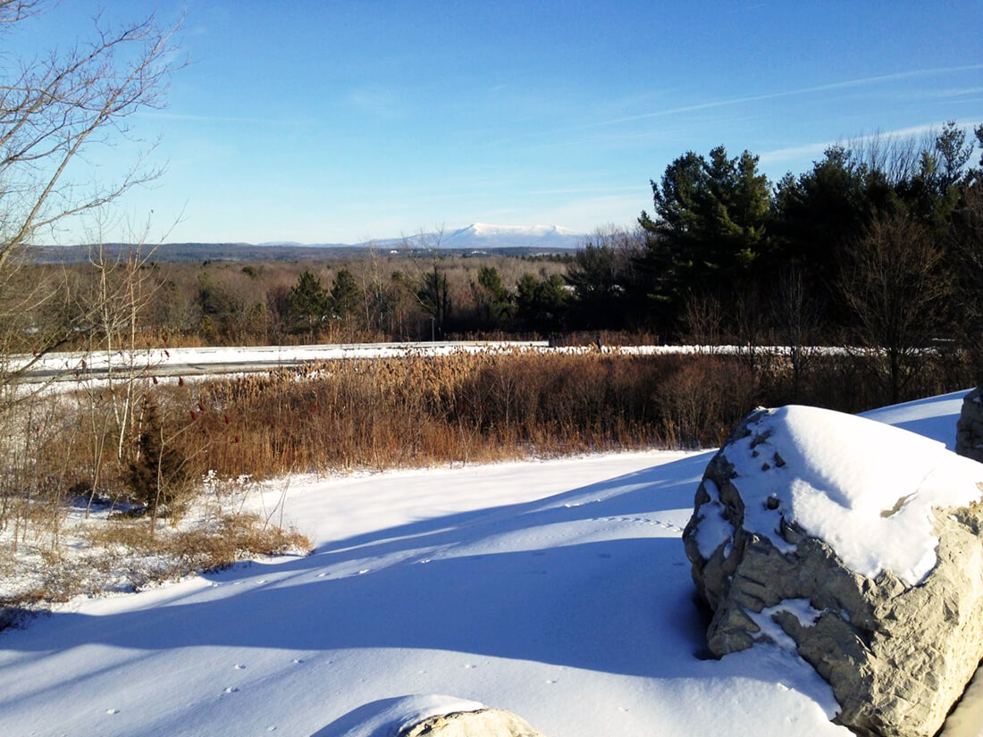 View of mount mainsfield covered in snow