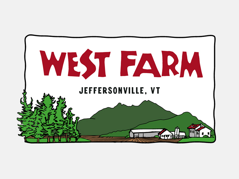 West Farm logo, partner to The Farm Between, Jeffersonville
